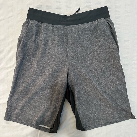Lululemon Dry Fit Unlined Men's Short ( Size M) Color Heathered Gray - Picture 1 of 8